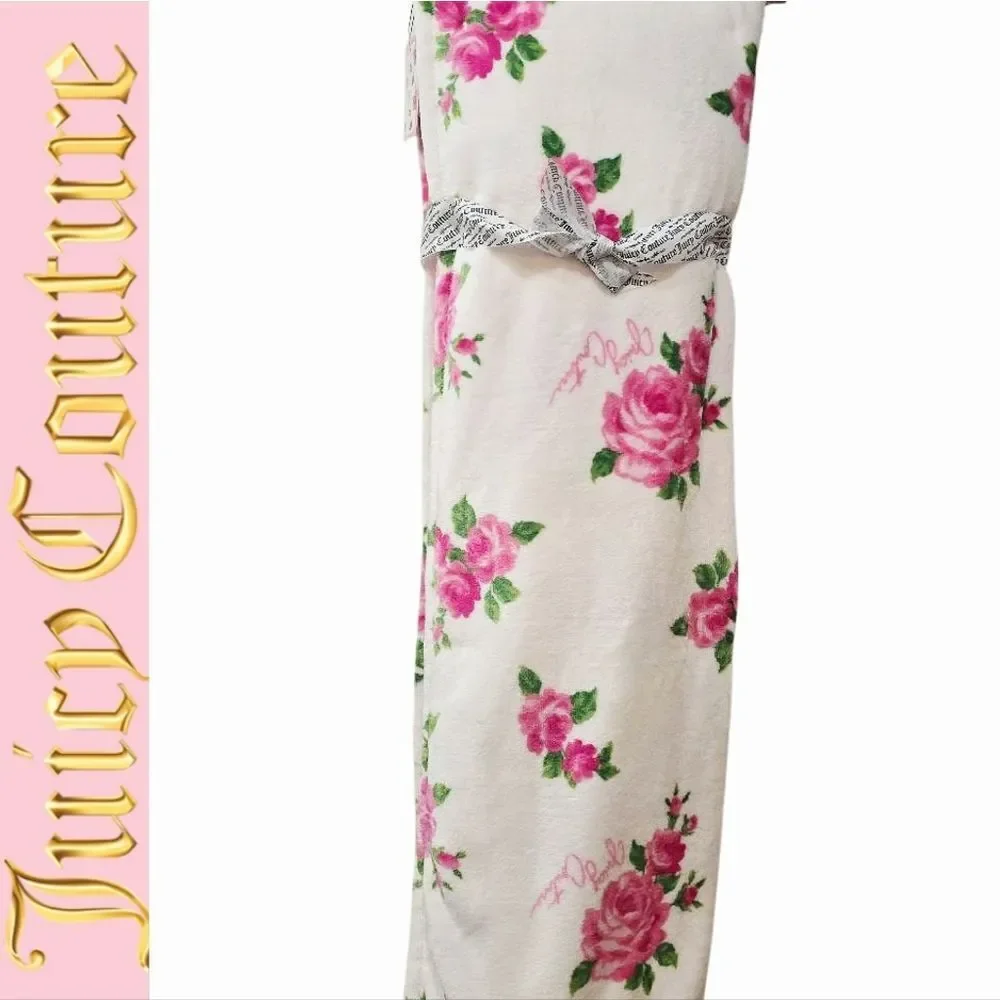 Juicy Couture‎ Home Plush King Size Floral Throw Blanket
